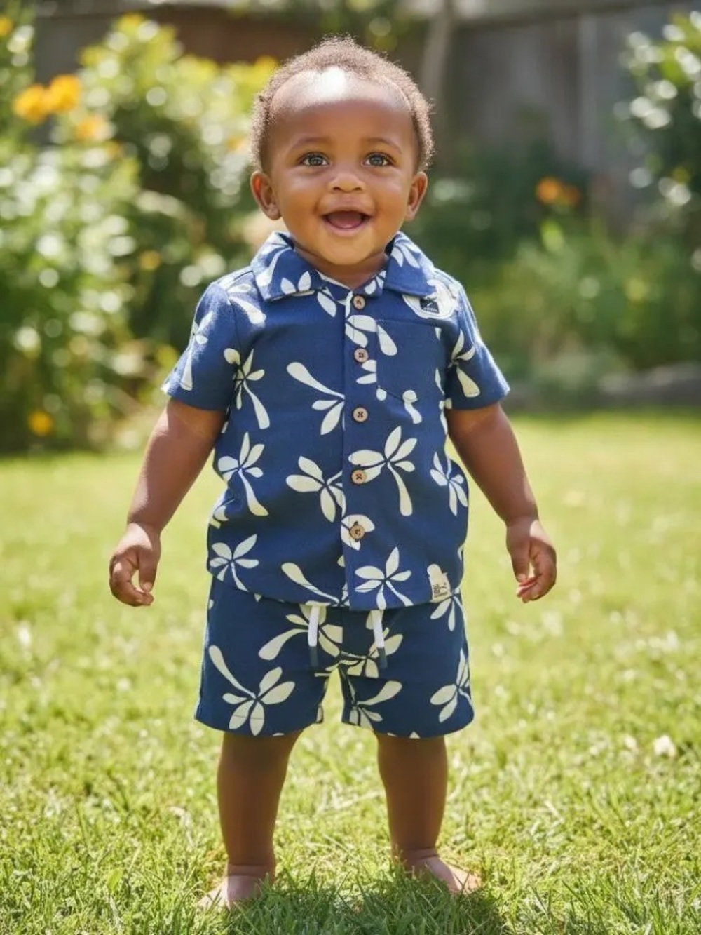 Eddie Bauer Baby Boys 2-Piece Short Sleeve Polo & Shorts Set